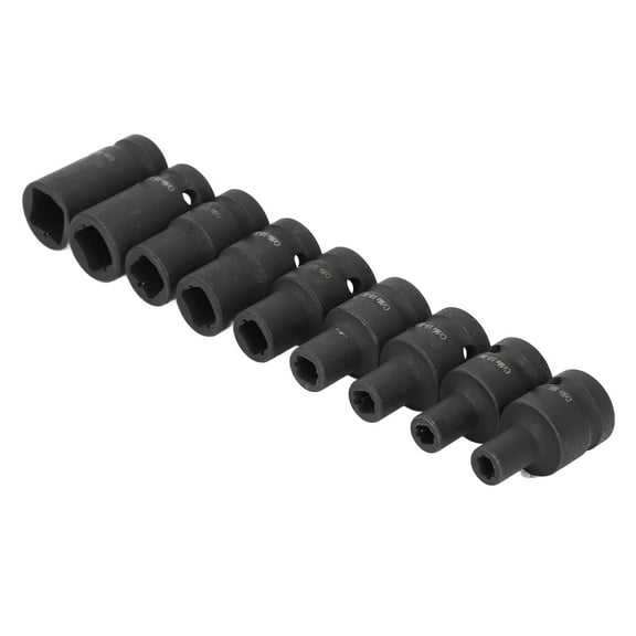 1/2 Inch Tap Sockets, Square Tap Socket M6 M8 M10 M12 M14 M18 M20 M22 M24 Cr Molybdenum Steel For Electric Or Hand Wrench