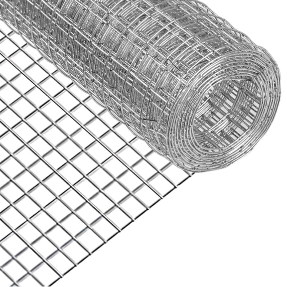 1/2 Inch Welded Galvanized Hardware Cloth, Rust-Resistant Chicken Wire Fence for Poultry Cage, Bird Aviary, Gopher & Snake Prevention