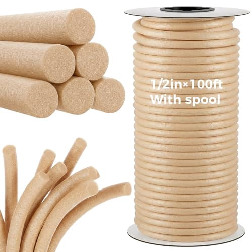1/2 Inch x 100 ft Foam Backer Rod for Gaps Joints Concrete Crack Filler ...