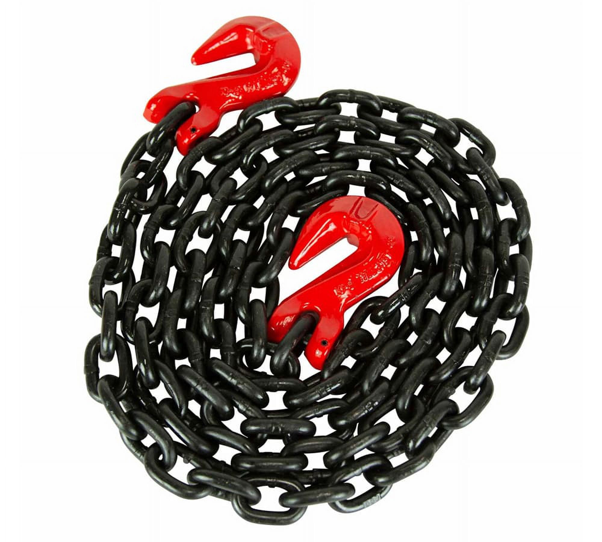 1/2 Inch x 20 FT G80 Black Transport Binder Chain with Clevis Grab