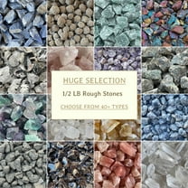 1/2 LB Blue Calcite Rough Natural Stones, Raw Calcite Bule Crystals (Blue Calcite)