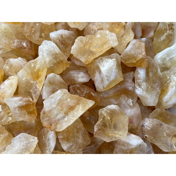 1/2 LB Raw Citrine Crystals, Natural Citrine Stone, Natural Rough Citrine crystals, Citrine Rough, Citrine Healing Crystals (Citrine)