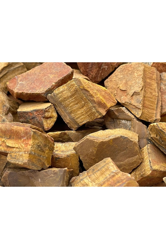 1/2 LB Raw Tiger Eye Crystals, Natural Tiger Eye Stone, Natural Rough Tiger Eye crystals, Tiger Eye Rough, Tiger Eye Healing Crystals (Tiger Eye)