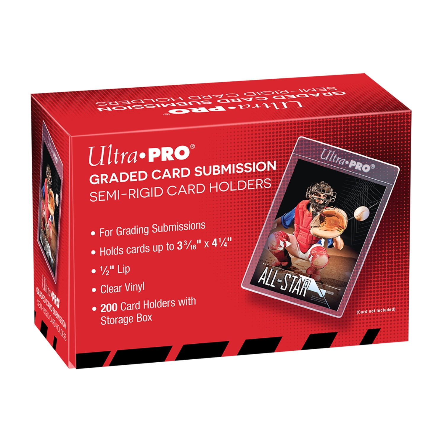 ULTRA PRO 1/2" Lip Semi-Rigid Tall Card Holders (200ct)