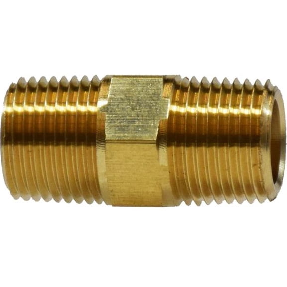 1/2 MIP Hex Nipple, Pipe, Brass Fittings