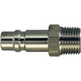 thumbnail image 1 of 1/2" Male Quick-Disconnect Plug Stainless Steel Heavy-Duty Industrial Shape NPT, 5 Pack, 1 of 1