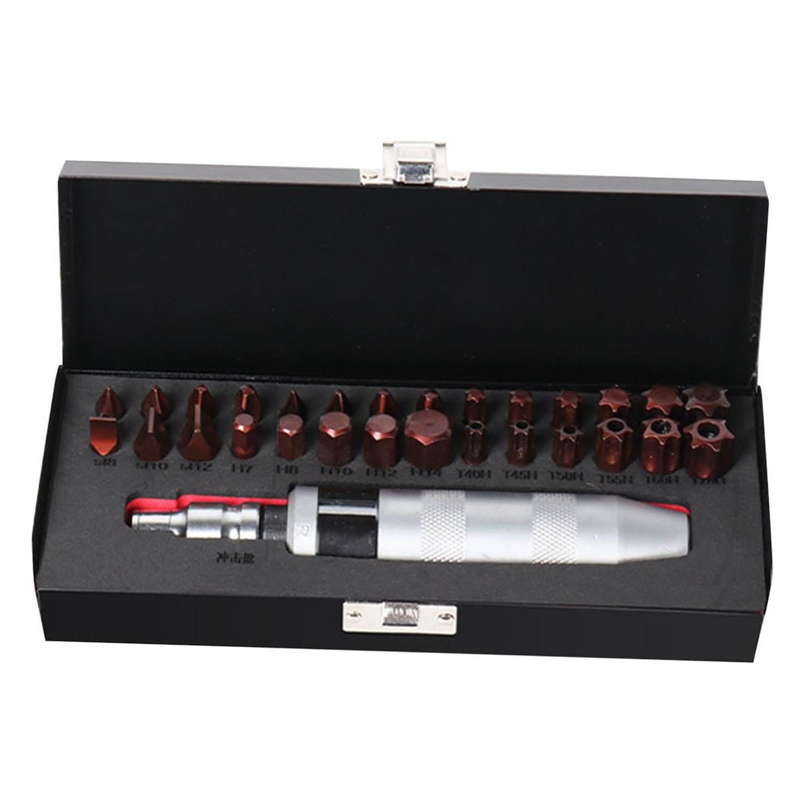 1 2 Manual Hand Impact Driver Set Extractor Impact Screwdriver Alloy Steel Multipurpose Sturdy Portable Heavy Duty Hand Impact Driver Tool 30pcs Set