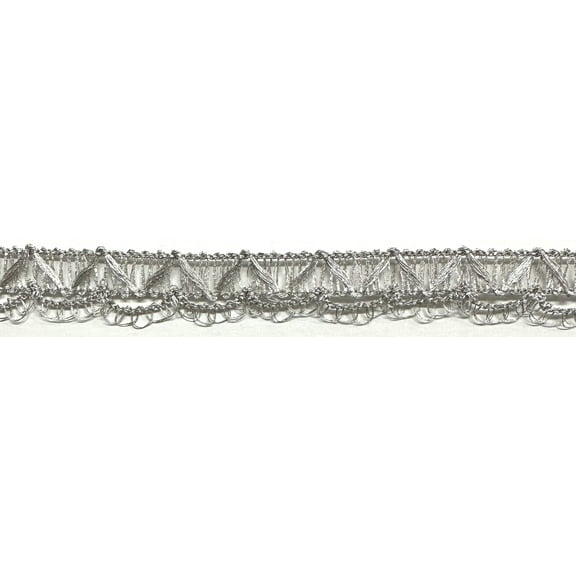 1/2" Metallic Braid Gimp Trimming - 10 Yards! - Color: Silver