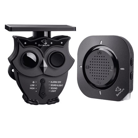 1/2 Mile Long Range Solar Wireless Driveway Alarm System IP65 Weatherproof Outdoor Motion Detectors&Sensor 120dB Siren Sound Light Security Alert System Monitor&Protect Outdoor/Indoor Property