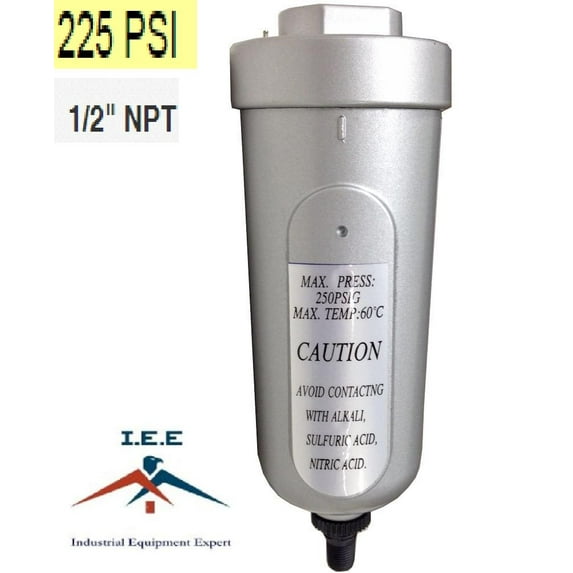 1/2" NPT Automatic Tank Drain, Auto Drainer, F.R.L Air Control Unit, D704A