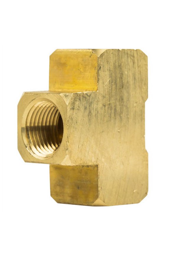1/2" NPT Female Solid Brass Union Tee T Joint Pipe Hose Connector