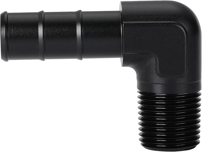 Aeroquip Adapter Fitting 90 Degree Aluminum #8 to 1/2 NPT Aeroquip Adapter Fitting 90 Degree Aluminum #8 to 1/2 NPT