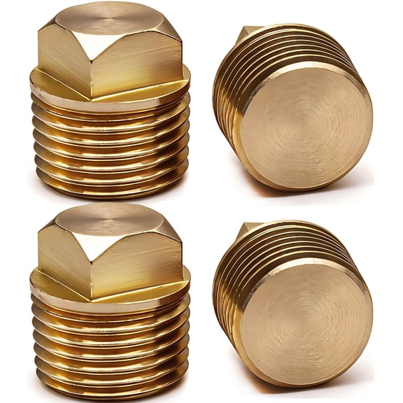 1/2" NPT Solid Brass Boat Drain Plug – Leak‑Resistant Marine Garboard Plug, Saltwater Corrosion Resistant, Fits Most Boat Hulls, Transoms, Powerboats & Deck Boats
