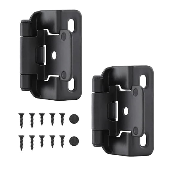 1/2" Overlay Half Cabinet Hinges, Rust-Proof Door And Window Hinges, Built-in Cabinet Hardware Tool Accessories