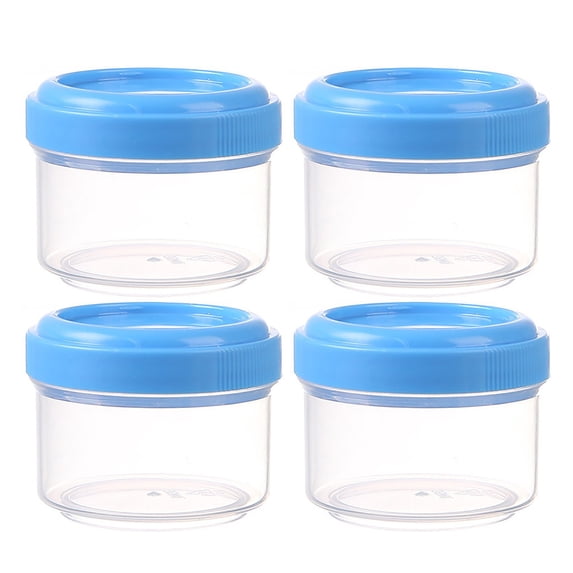 1.2 Oz Plastic Containers with Lids Small Salad Dressing Container To Go Condiment Airtight Sauce Dipping Cups Jar,Reusable and Leakproof Sauce Containers for Lunch Box,Condiment Container(4Pc)