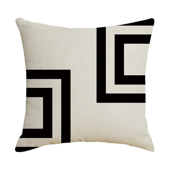 1/2 PCS Black White Hugging Pillows for Hugging Pillow Household Design Pattern Sand Pillow for Outdoor Sofa Bedding and Home Decor, 18x18Inch.