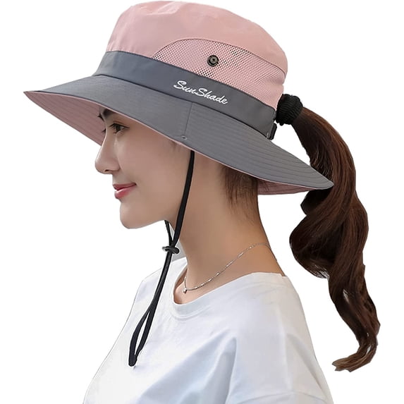 1 & 2 PCS Sun Hat for Women Men 3” Wide Brim UPF 50+ Fishing & Bucket Beach Hats