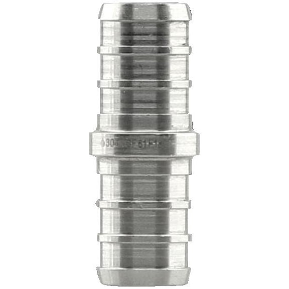Plumbeeze PEX Coupling PEX Coupler 1 2 Inch - Stainless Steel - 25 Pack, 1/2 Inch
