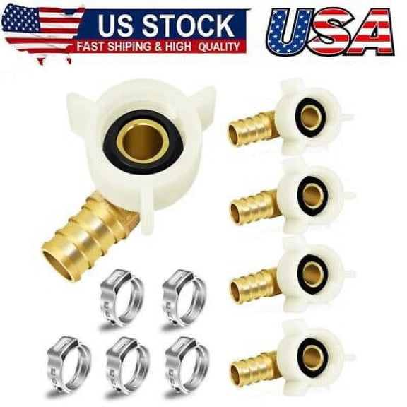 1/2"PEX Swivel Elbow Facuet Connector,5pcs PEX Rv Water Line Fittings,PEX Female