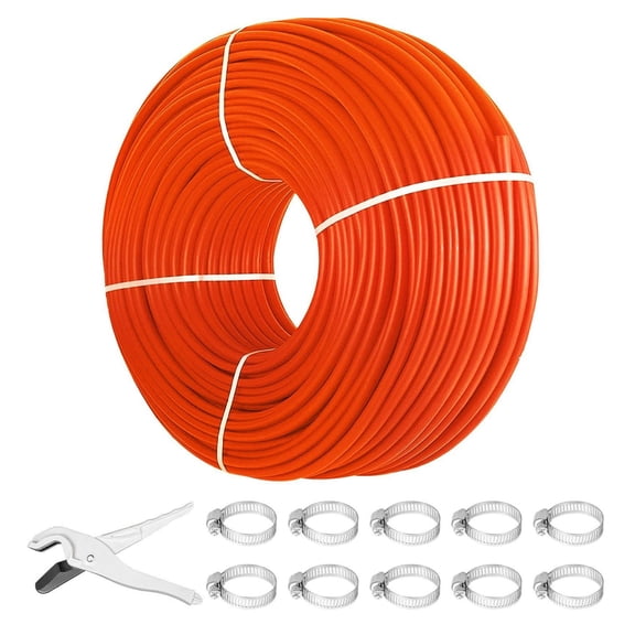 1/2" PEX Tubing 1000ft, Oxygen Barrier PEX Pipe for Radiant Floor Heating, Hot & Cold Water Plumbing - Durable, Flexible PEX Tubing