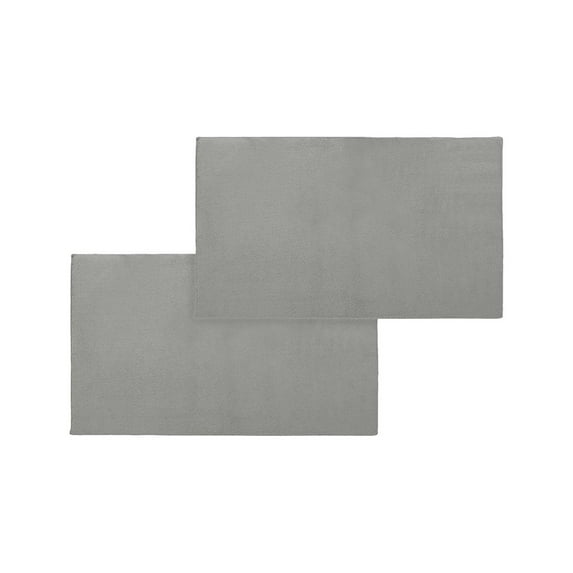 1-2 Pack Walburg Home Memory Foam Micro Bath Mats - 4 Colors - Grey - Size: 20" x 34" Inches (Pack of 1)