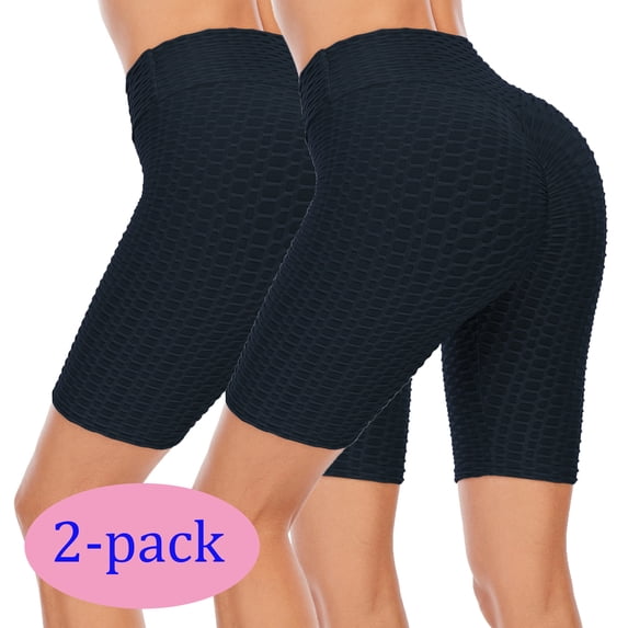1-2 Pack Yoga Pants Butt Lifting Anti Cellulite Sexy Leggings for Women High Waisted Yoga Pants Workout Tummy Control Sport short pant