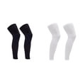 thumbnail image 1 of 1/2 Pair 26x16.5 Inch Leg Sleeves Compression Long Knee Sleeve UV Protect for Men Women Sport Basketball Football,Compression Full Length Leg Sleeve for Men Women, Running Basketball, 1 of 6