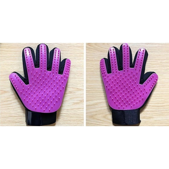 1-2 Pair Pet Dog Cat Deshedding Brush Grooming Glove Massage Hair Fur Removal