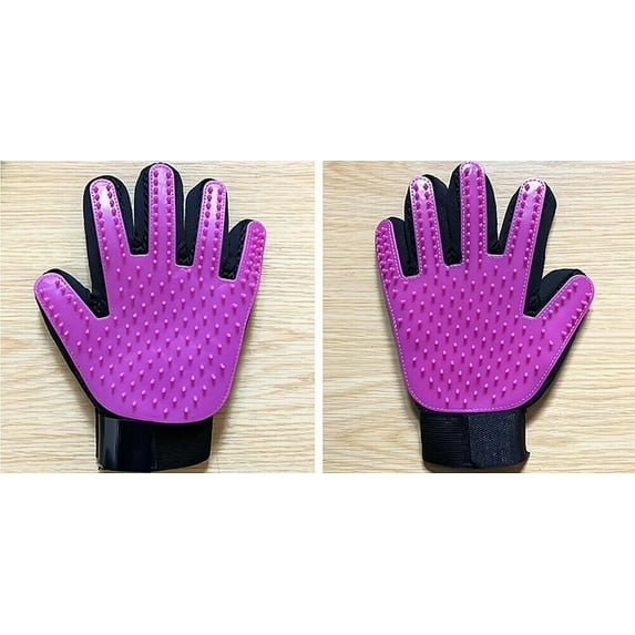 1-2 Pair Pet Dog Cat Deshedding Brush Grooming Glove Massage Hair Fur Removal