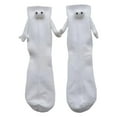 thumbnail image 1 of 1/2 Pairs Funny Doll Holding Hands Couple Mid-tube Socks Magnetic E5L6, 1 of 1