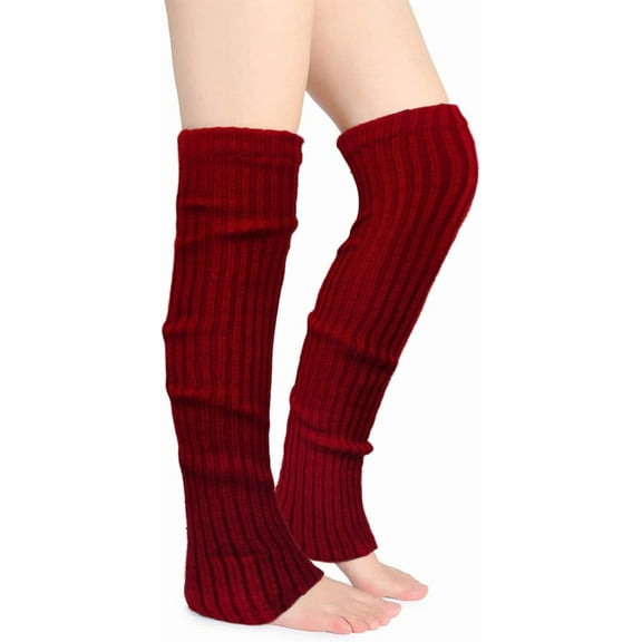 1/2 Pairs Thigh High Leg Warmers for Women Over Knee High Leg Warmer Crochet Long Socks