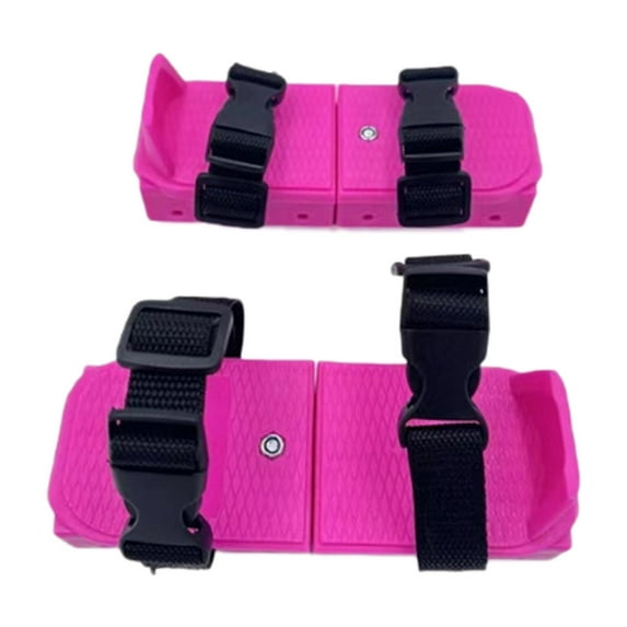 1/2 Pairs Upgraded Ice Skates Adjustable 2-in-1 Double & Single Convertible Blade Skates with Hook and Loop Fastener Straps for Winter Training Shoes Beginner