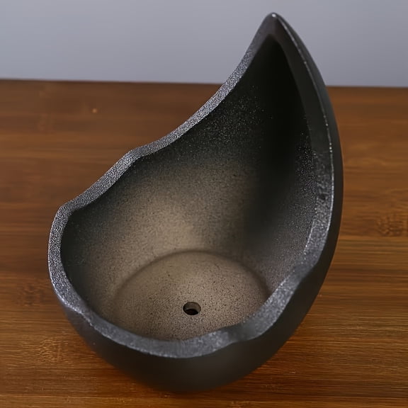 1/2 Pcs Crescent Ceramic Zen Bonsai Planter Pot, Desktop Landscape Flower Pot for Pepper Tree Old Stump, Decorative Gardening Gift for Home Tabletop Ornament