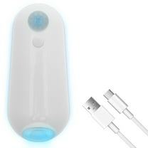 1/2 Pcs Toilet Bowl Light Rechargeable Toilet Night Light with Motion Activated Sensor and 8 Color Changing for Bed Feet Cabinet Stair Entryway