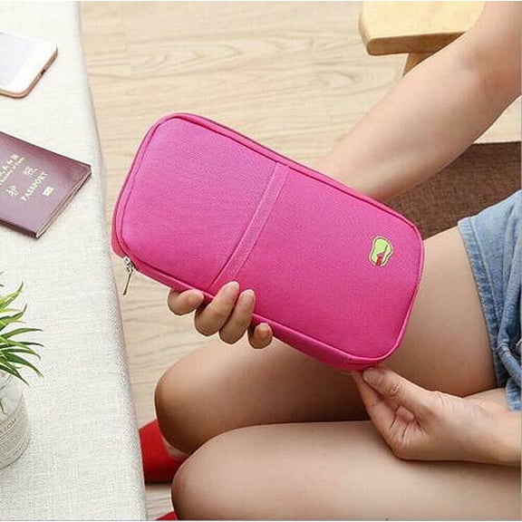 1-2 Pcs Travel Wallet Passport Holder Accessories Document Organizer Bag Case 2Pack