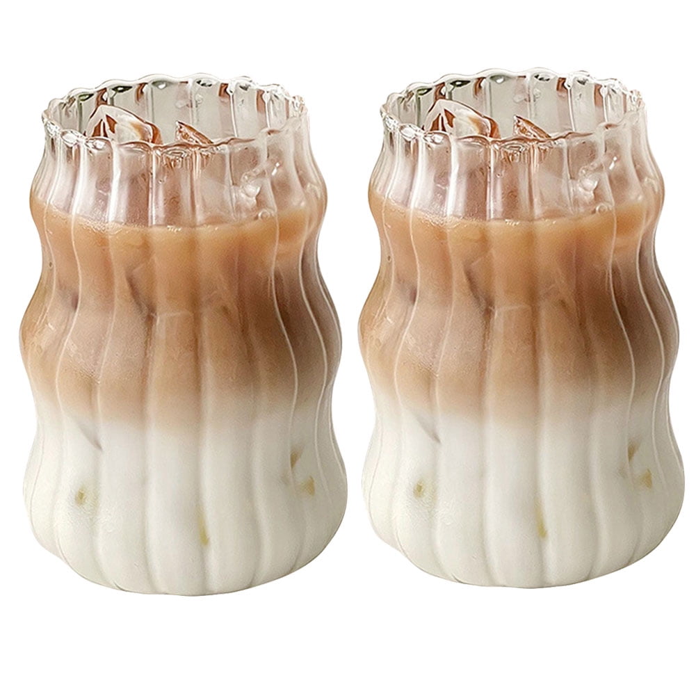 Bicchieri Vintage Per Cocktail E Caffè - Forma Onda, 530ml | Per Bibite Fredde, Whisky E Milk - Foto 3