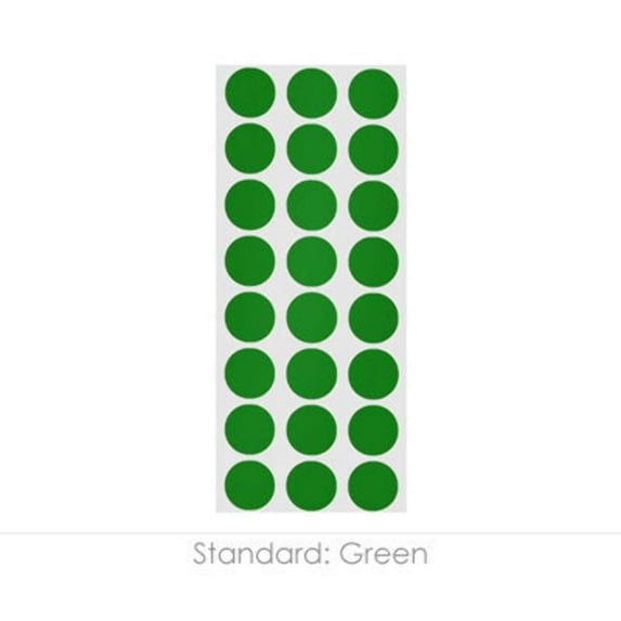 1/2" Permanent Round, Color-Code Dots: 1,200/Pack