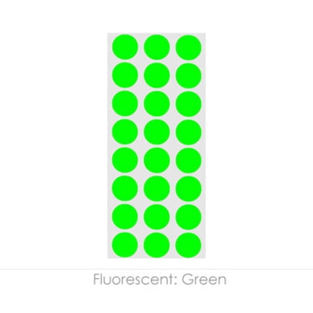 1/2" Permanent Round, Color-Code Dots: 1,200/Pack