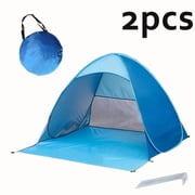 1/2 Person Beach Tent Canopy UPF 50+ Sun Protection Portable Easy Setup for Camping Fishing Garden Indoor Outdoor Pink Blue Green Holiday Essential Gift