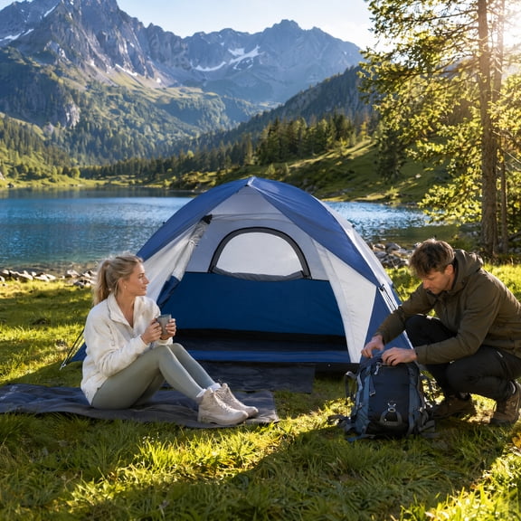 XL Outdoor Camping Tents Ultra-Lightweight and Portable for 2-Person Outdoor Camping Festivals Backyard Hiking Backpacking