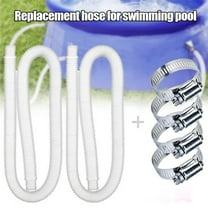 1/2-Piece Replacement Hose for Above Ground Pools, 1.25-Inch Diameter Pool Pump Accessory, 59-Inch Long, Sale
