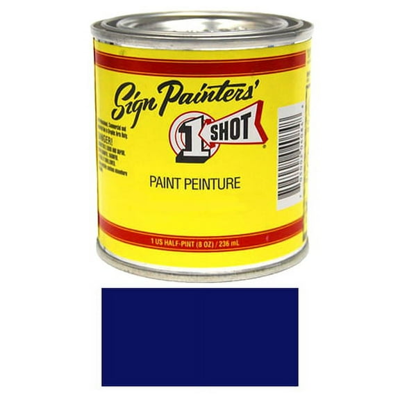 1/2 Pint 1 Shot BRILLIANT BLUE Paint Lettering Enamel Pinstriping & Graphic Art