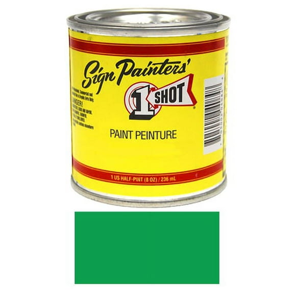 1/2 Pint 1 Shot EMERALD GREEN Paint Lettering Enamel Pinstriping & Graphic Art