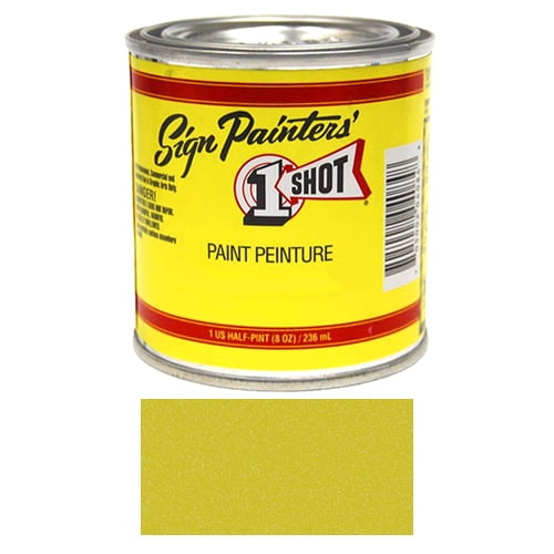 1/2 Pint 1 Shot METALLIC BRASS Paint Lettering Enamel Pinstriping & Graphic Art