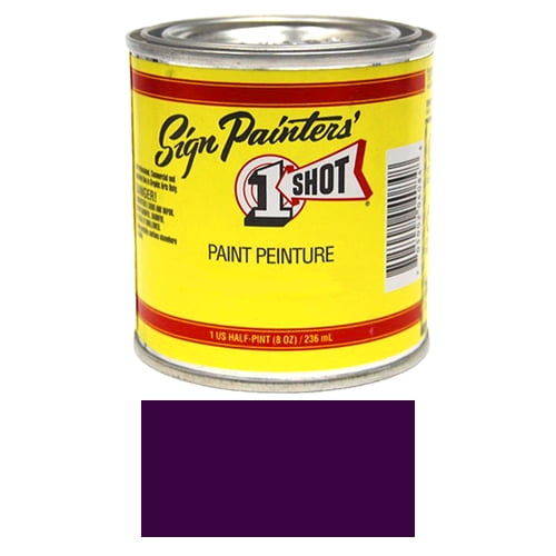 1/2 Pint 1 Shot PROPER PURPLE Paint Lettering Enamel Pinstriping & Graphic Art