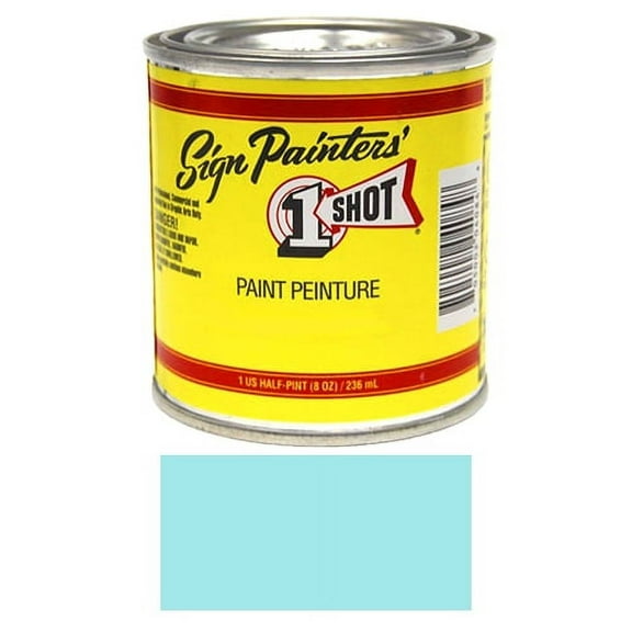 1/2 Pint 1 Shot ROBIN EGG BLUE Paint Lettering Enamel Pinstriping & Graphic Art