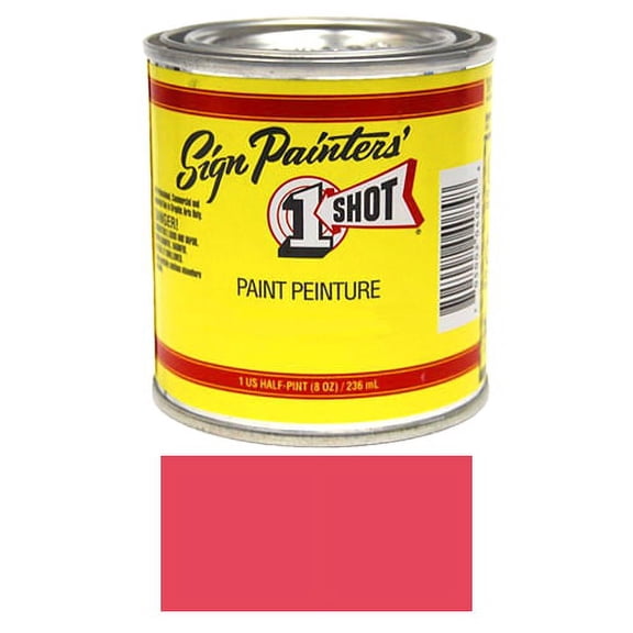1/2 Pint 1 Shot RUBINE RED Paint Lettering Enamel Pinstriping & Graphic Art