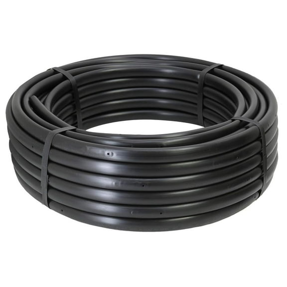 1/2" Polyethylene Pressure Compensating Drip Line - Emitter Spacing : 12" - Flow Rate : 1.0 GPH - Roll Length : 100'