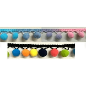 1/2" Pom Pom Poly Ball Fringe - 12 Yards!