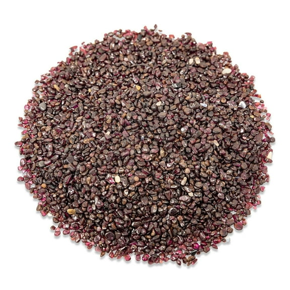 1/2 Pound Tumbled Garnet Crystal Chips Bulk Gemstone Undrilled Beads Natural Stones Healing Crystals Crushed Chunked Crystal Pieces Loose Beads, for Jewelry Making Decor Crafts Irregular Chips
